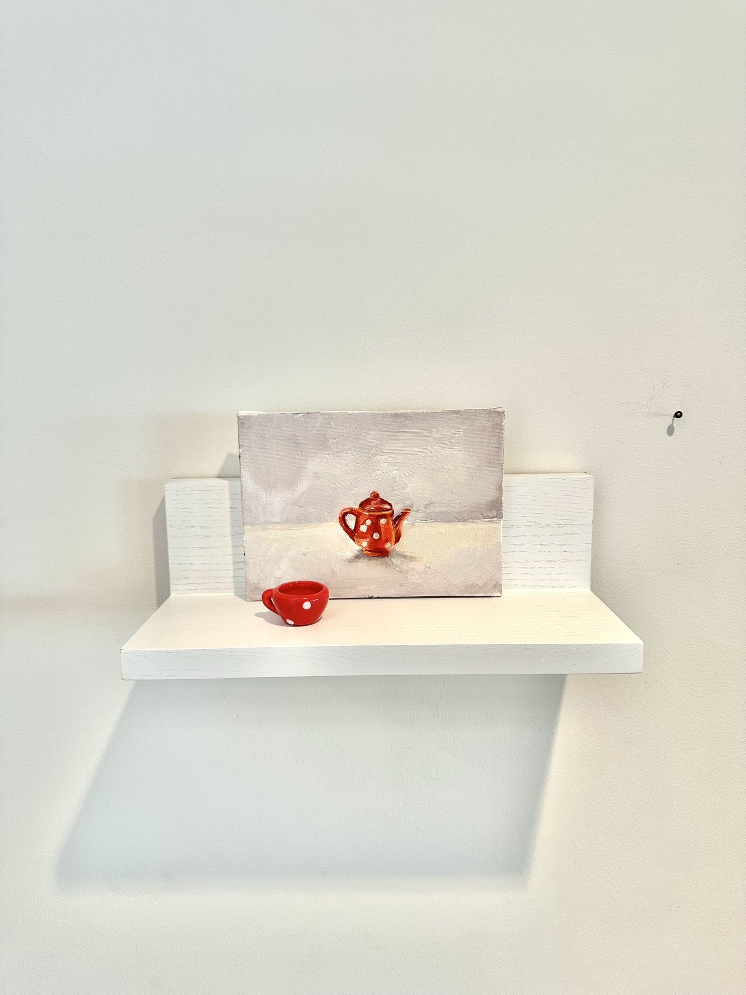 untitled, red teapot